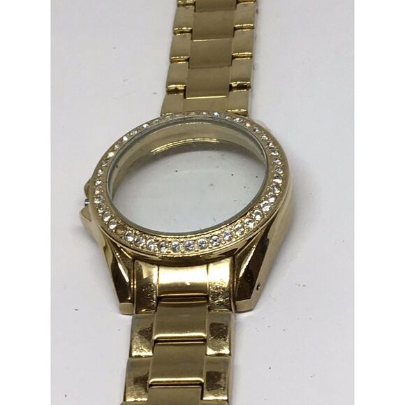 Authentic Fossil Watch Parts Links Case Band 18mm Stainless Steel Gold A677 - Picture 4 of 10